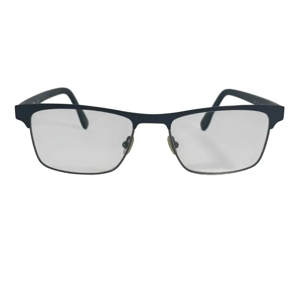 Lacoste L2198 Eyeglasses Black Semi Rim Rectangular 55-18-145 unisex